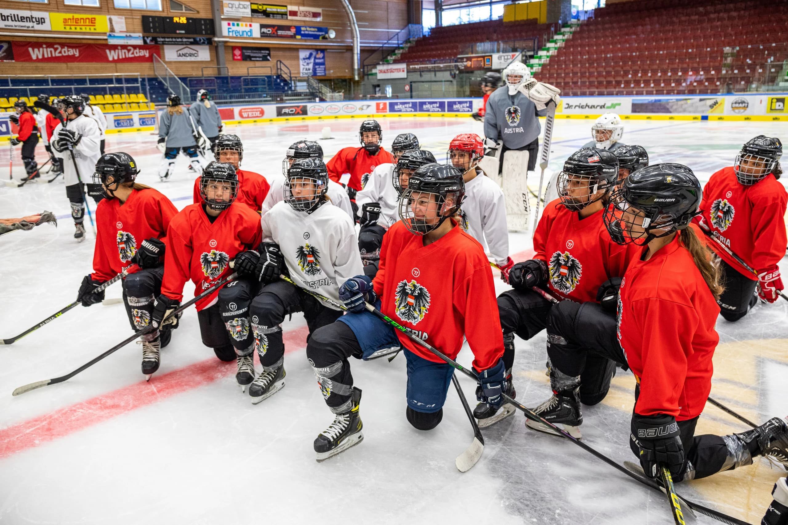 Das U18 Damen-Nationalteam steht mitten in der finalen WM-Vorbereitung - Copyright: Wolfgang Handler