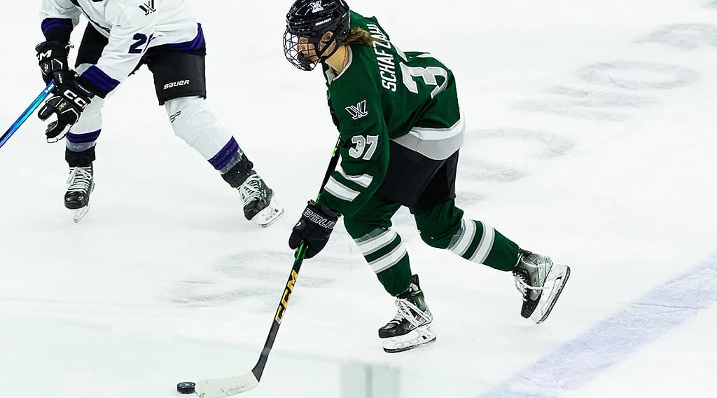 Theresa Schafzahl im Dress von PWHL Boston - nunmehr Boston Fleet - Copyright: GEPA pictures/ZUMA Press/CSM/Burt Granofsky