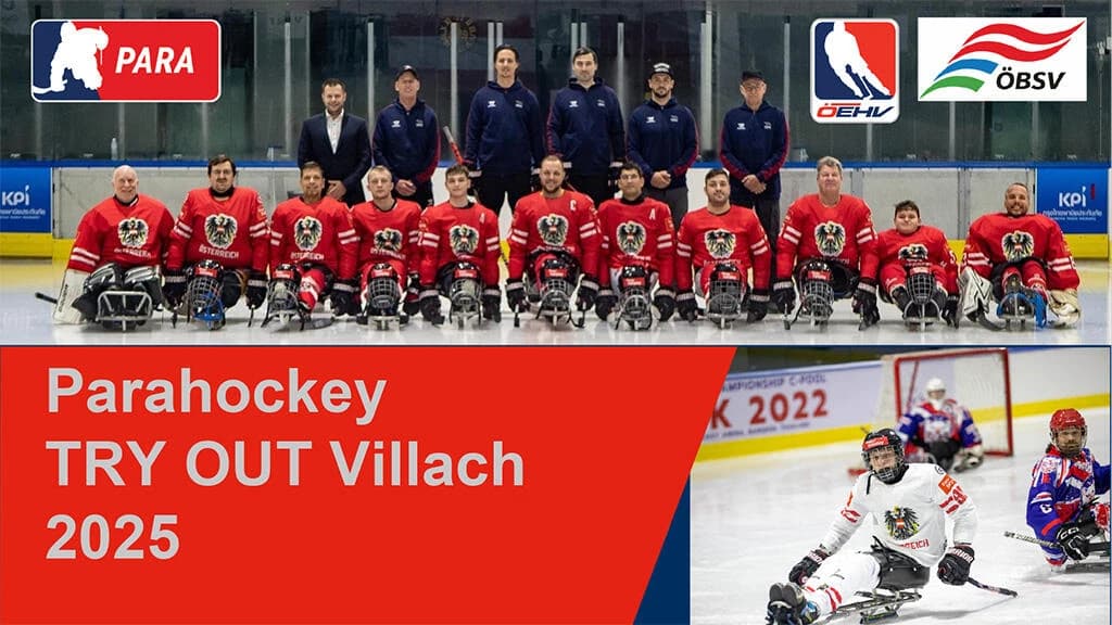 Flyer Parahockey Day Villach Augut 2025