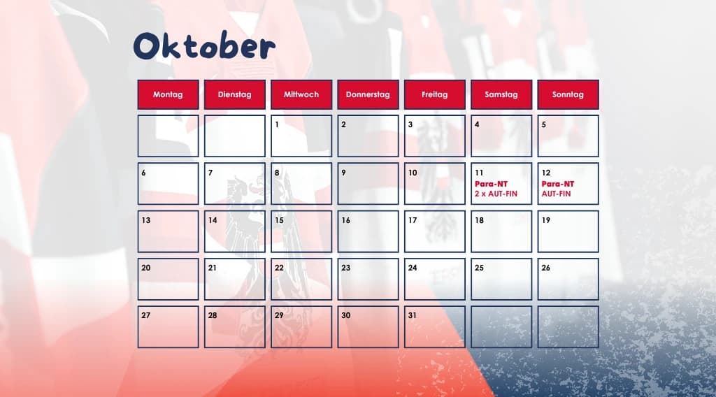 ÖEHV Termine Oktober