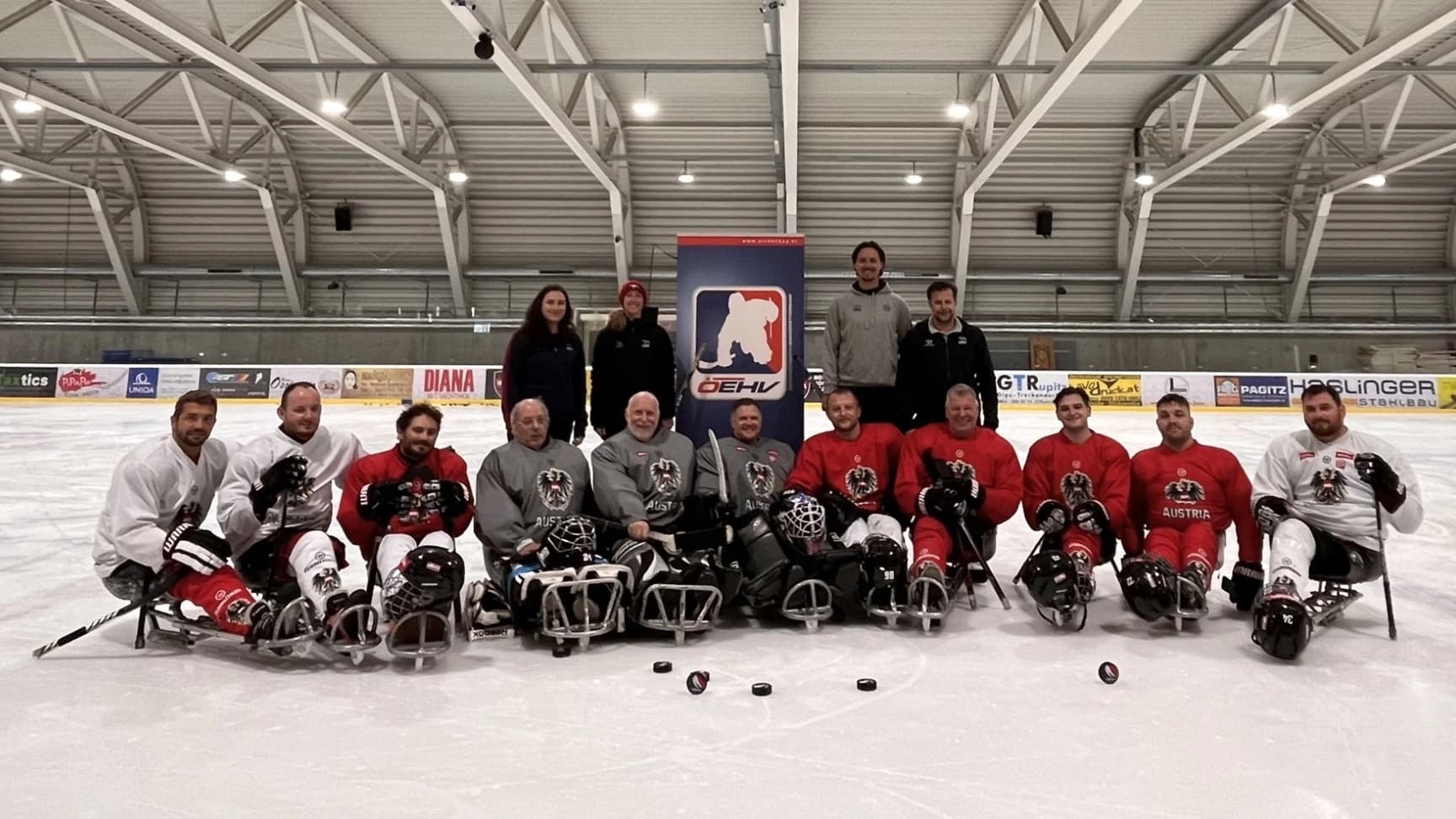 Austria’s para ice hockey national team in Ferlach (Photo: Libor Fischer)